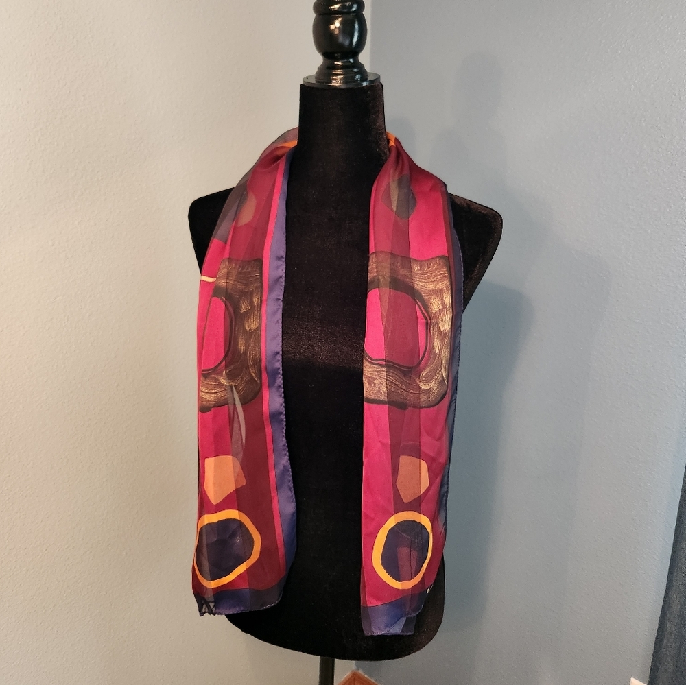 Elaine Gold Silk Scarf